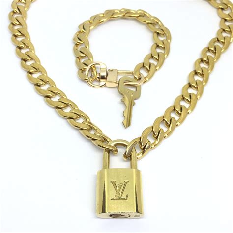 lv necklace mens padlock|louis vuitton lv chain links.